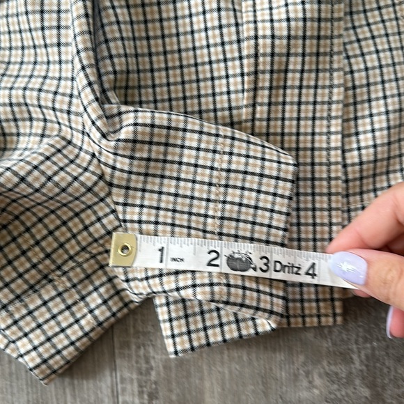 WILFRED ARITZIA PAPER BAG PLAID SHORTS NWOT - Picture 2 of 9